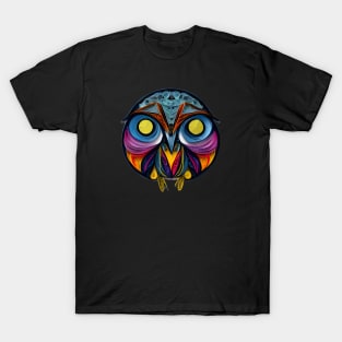 Paper Quill Owl Illustration T-Shirt